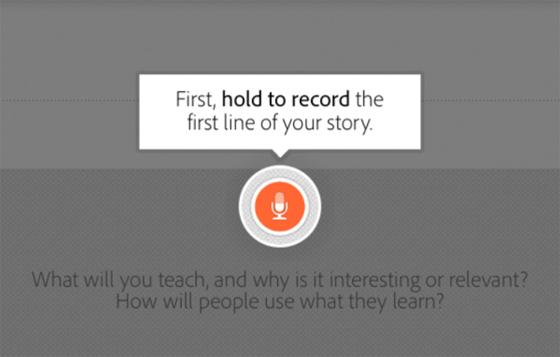 Adobe Voice creates a polished animation in minutes.