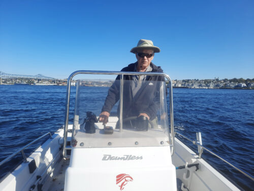 Hal on Boston Whaler