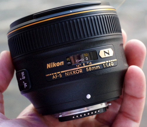 Nikon 58 mm f 1.4