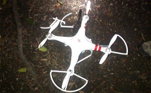 Drone crash on White House lawn.